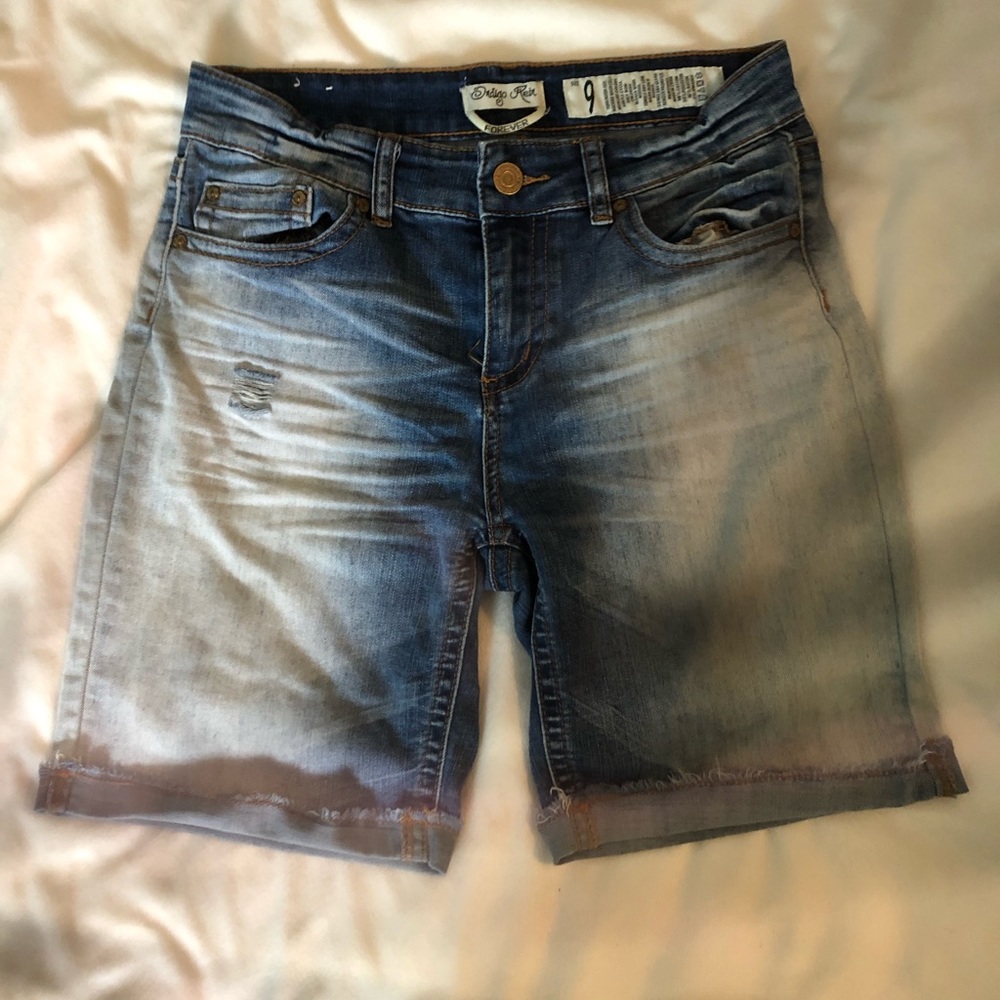 Denim shorts